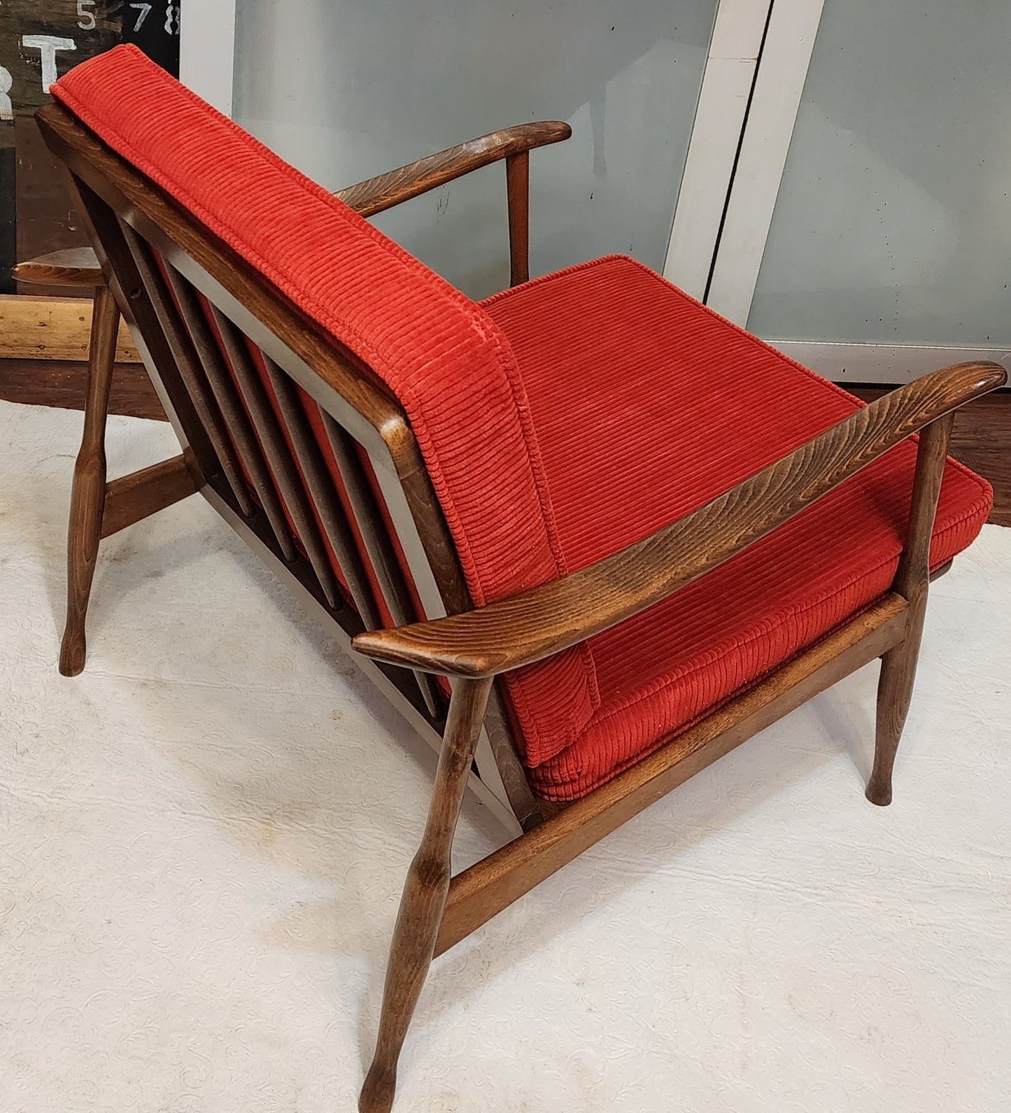 REFINISHED Danish Mid-Century Modern Lounge Chair