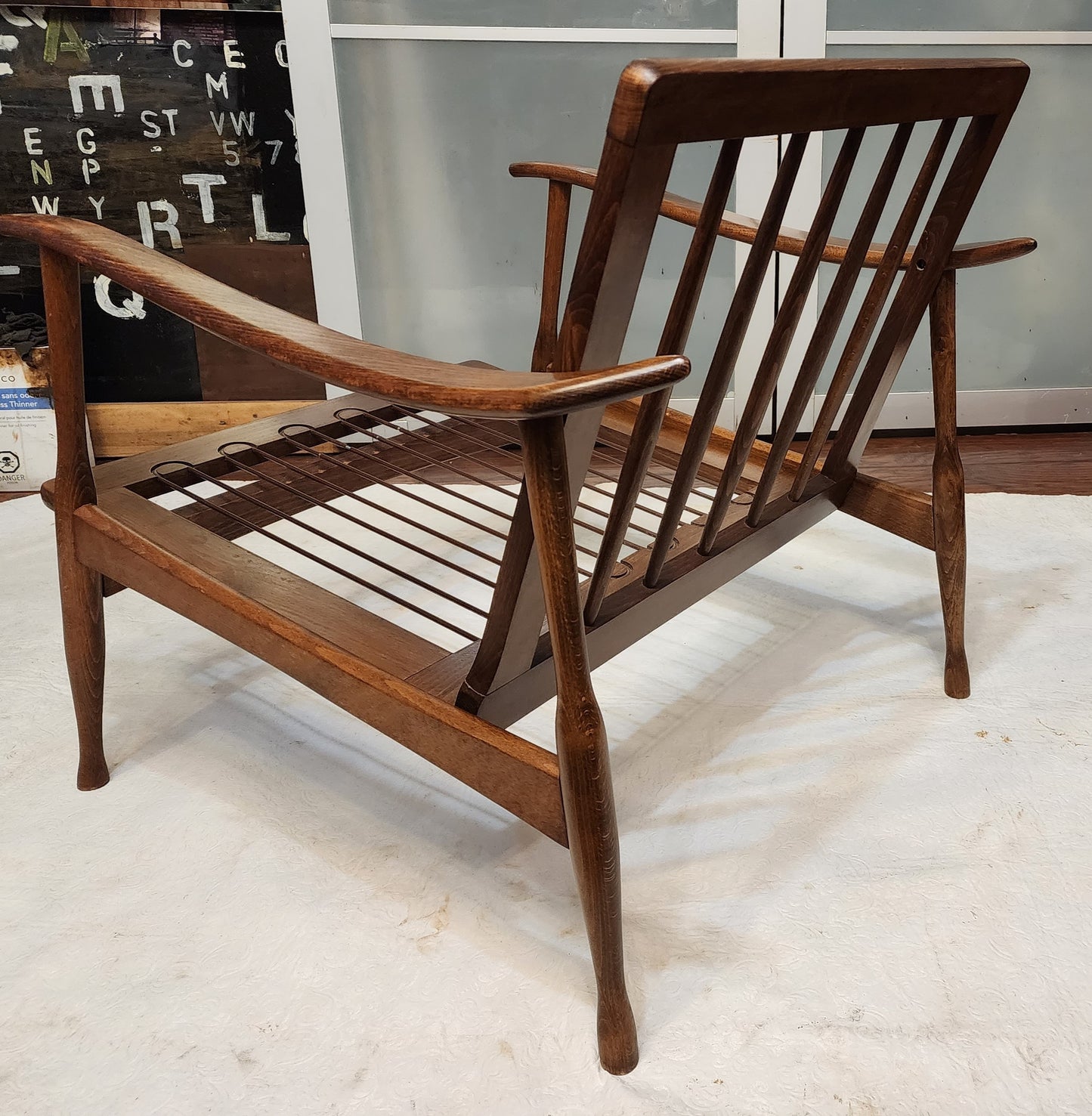 REFINISHED Danish Mid-Century Modern Lounge Chair