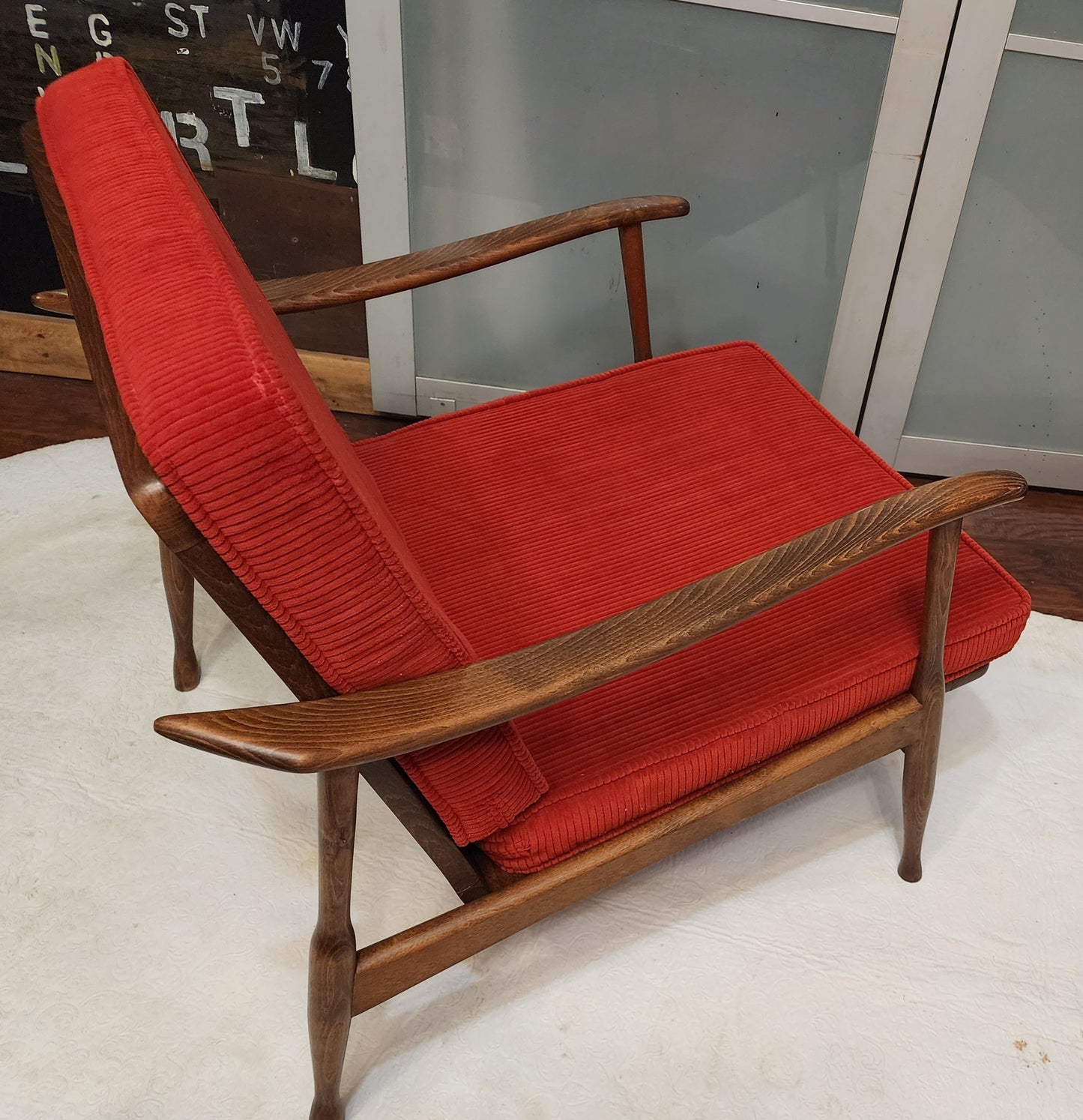 REFINISHED Danish Mid-Century Modern Lounge Chair