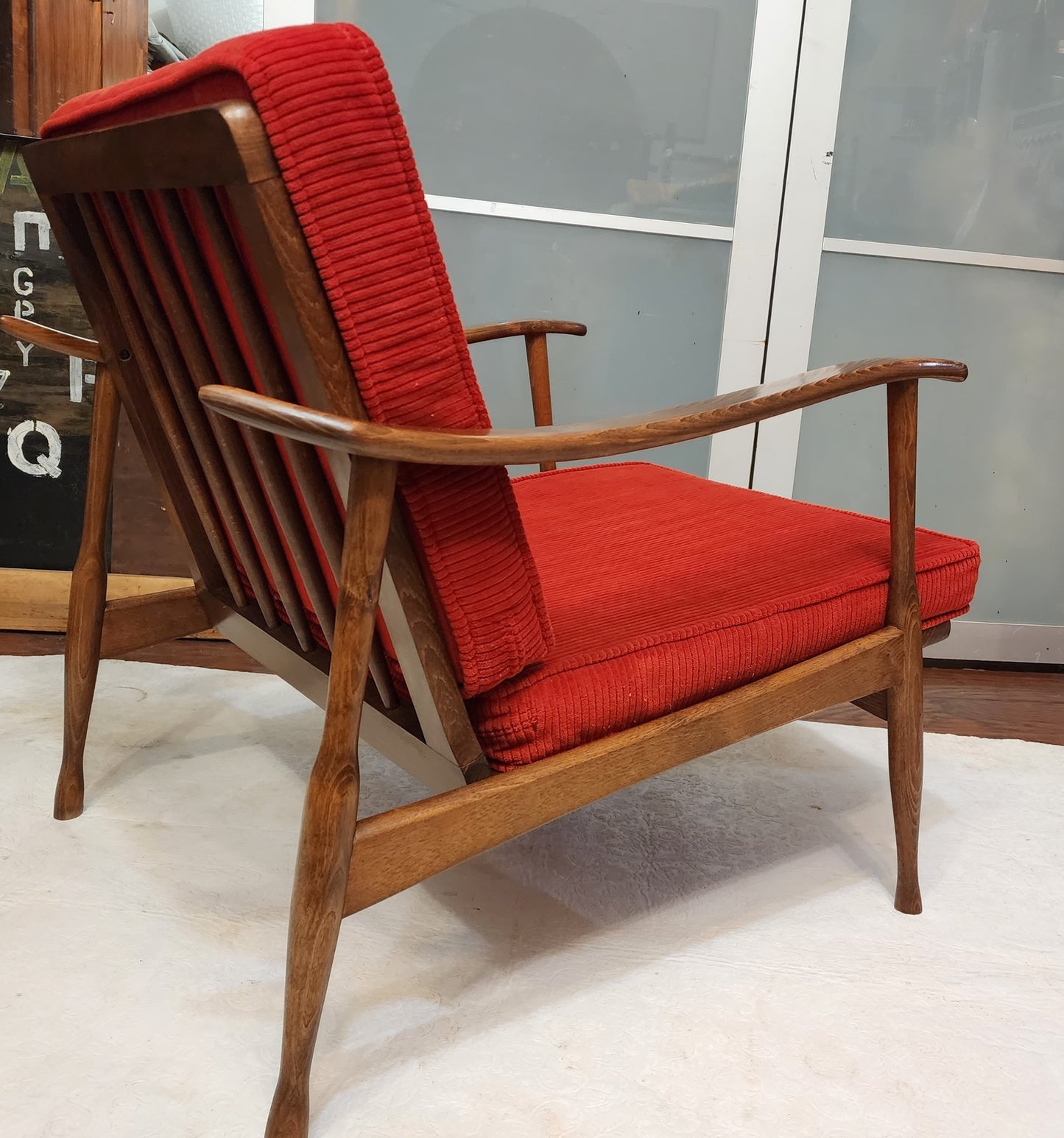 REFINISHED Danish Mid-Century Modern Lounge Chair