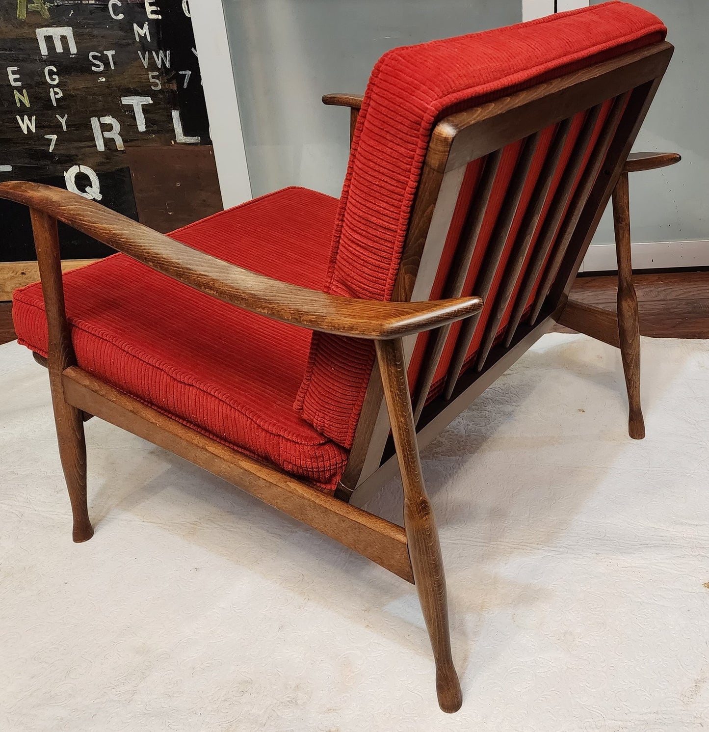 REFINISHED Danish Mid-Century Modern Lounge Chair