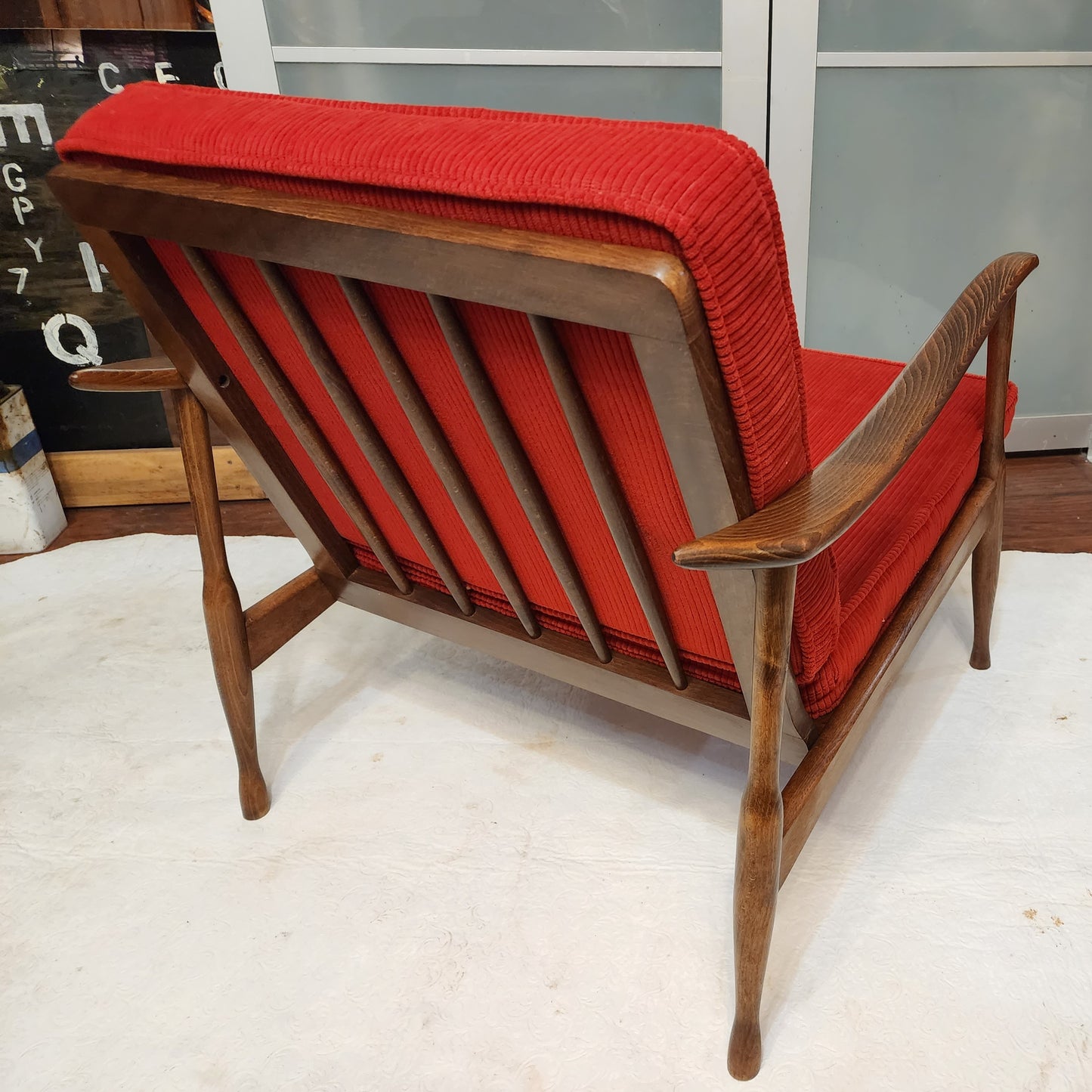 REFINISHED Danish Mid-Century Modern Lounge Chair