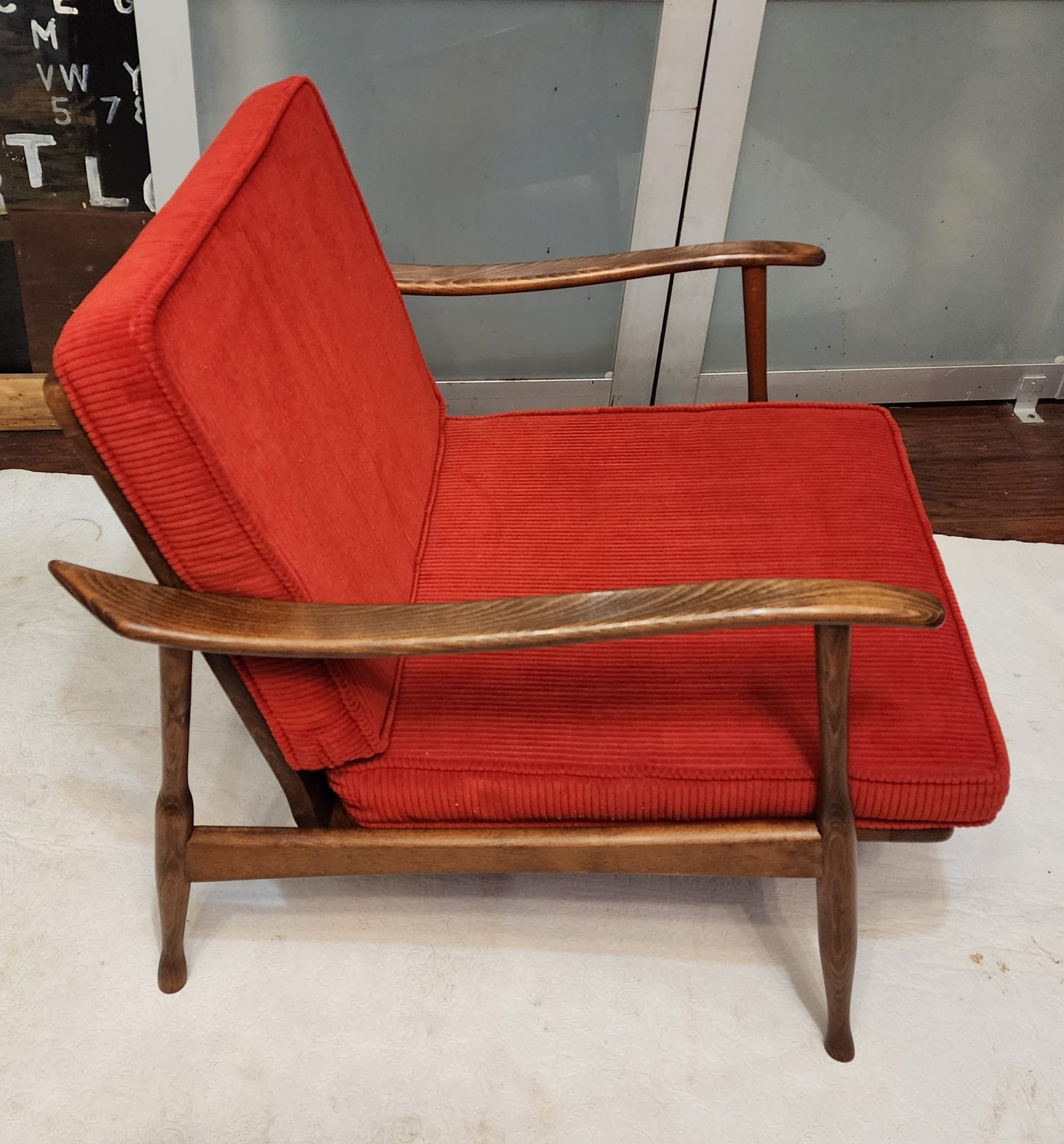 REFINISHED Danish Mid-Century Modern Lounge Chair