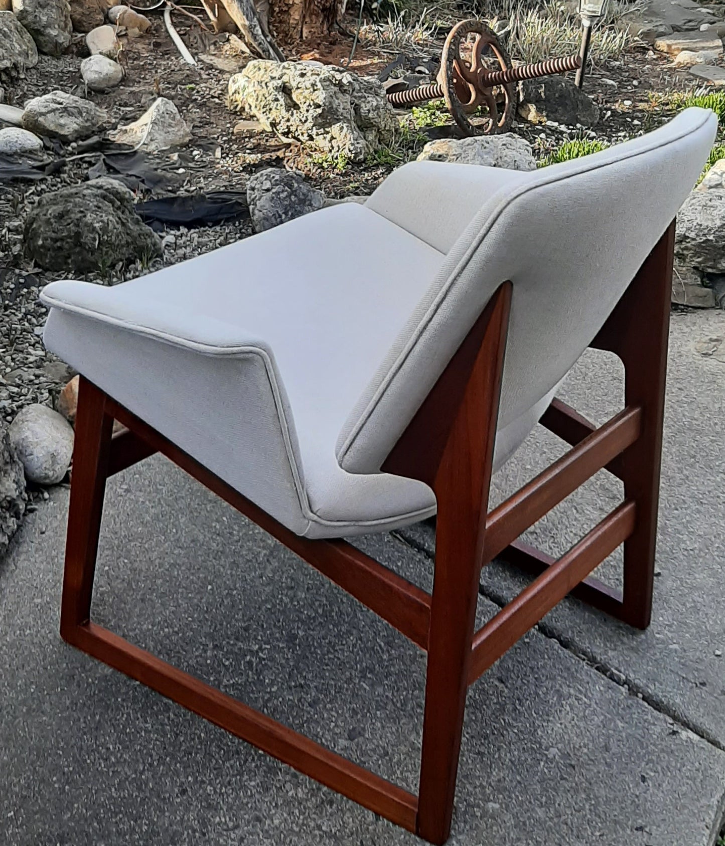 REFINISHED Danish Mid-Century Modern Teak Lounge Chair by Illum Wikkelsø