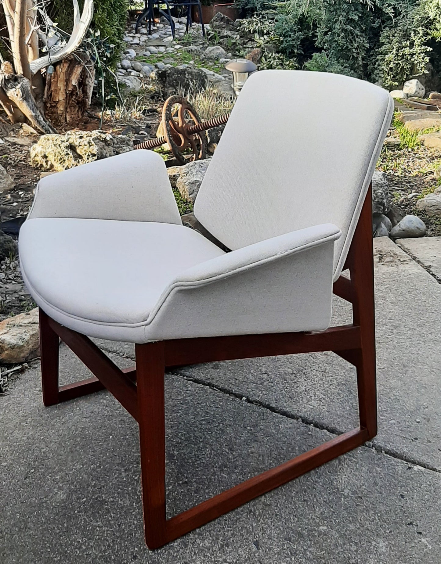 REFINISHED Danish Mid-Century Modern Teak Lounge Chair by Illum Wikkelsø