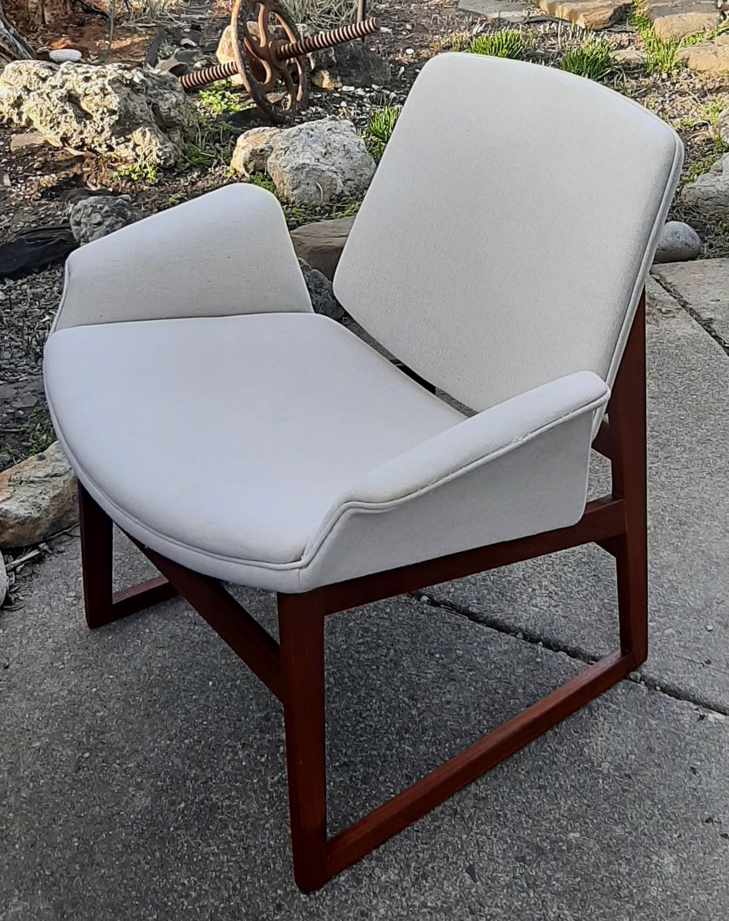 REFINISHED Danish Mid-Century Modern Teak Lounge Chair by Illum Wikkelsø