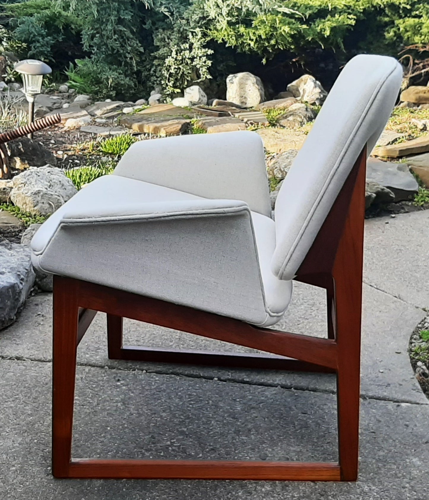 REFINISHED Danish Mid-Century Modern Teak Lounge Chair by Illum Wikkelsø