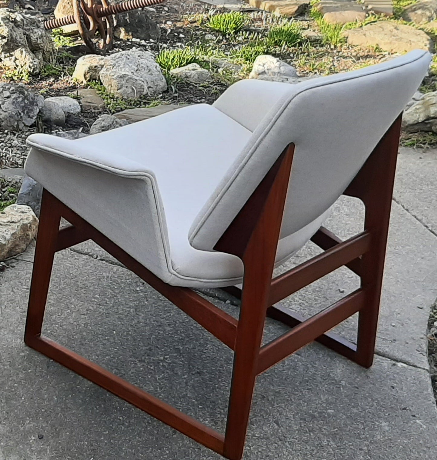 REFINISHED Danish Mid-Century Modern Teak Lounge Chair by Illum Wikkelsø