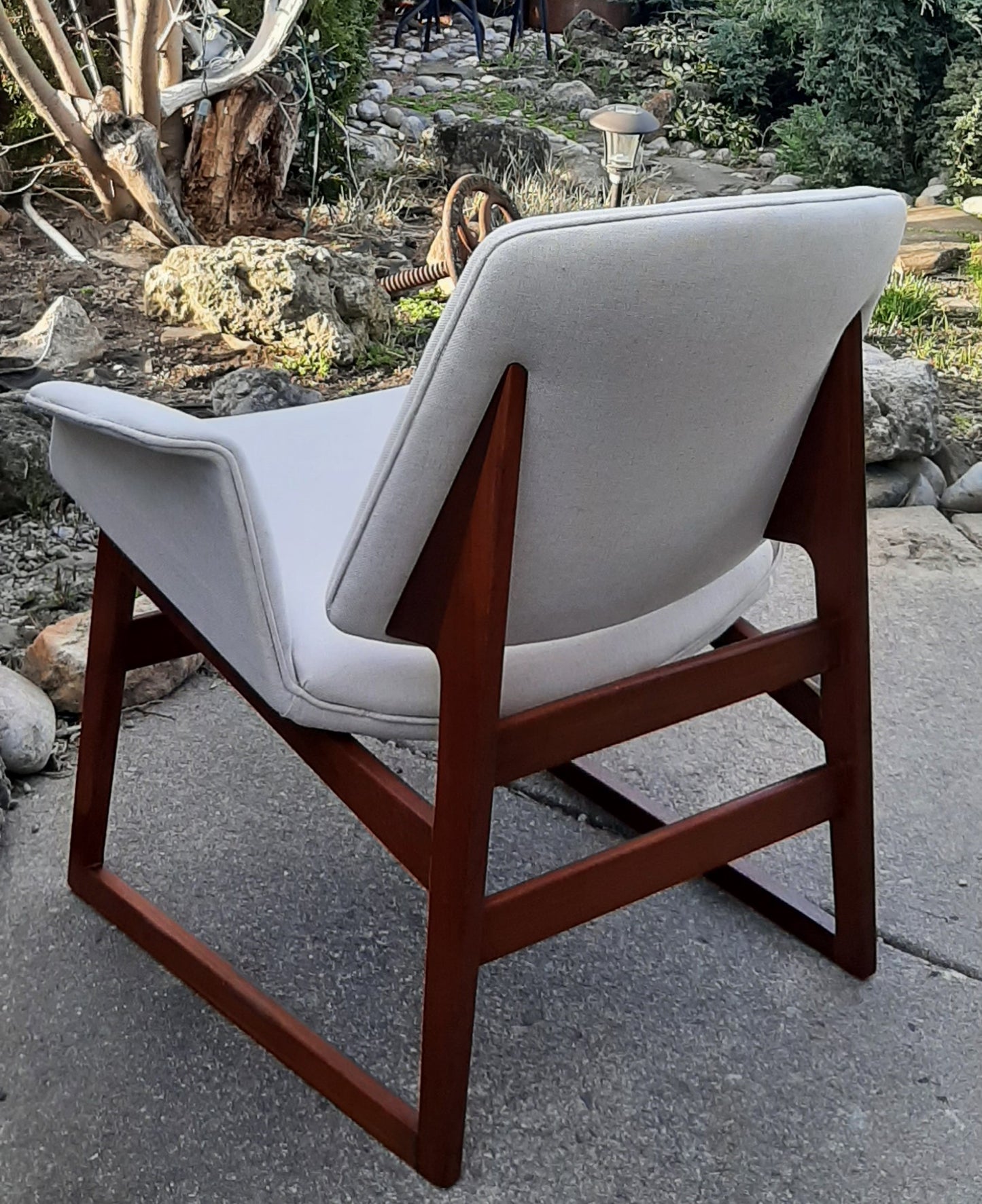 REFINISHED Danish Mid-Century Modern Teak Lounge Chair by Illum Wikkelsø