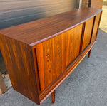 REFINISHED Danish Mid Century Modern Brazilian Rosewood Highboard by Arne Vodder 79