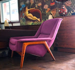 RESTORED Mid Century Modern Folke Ohlsson Lounge Chair by Dux 2