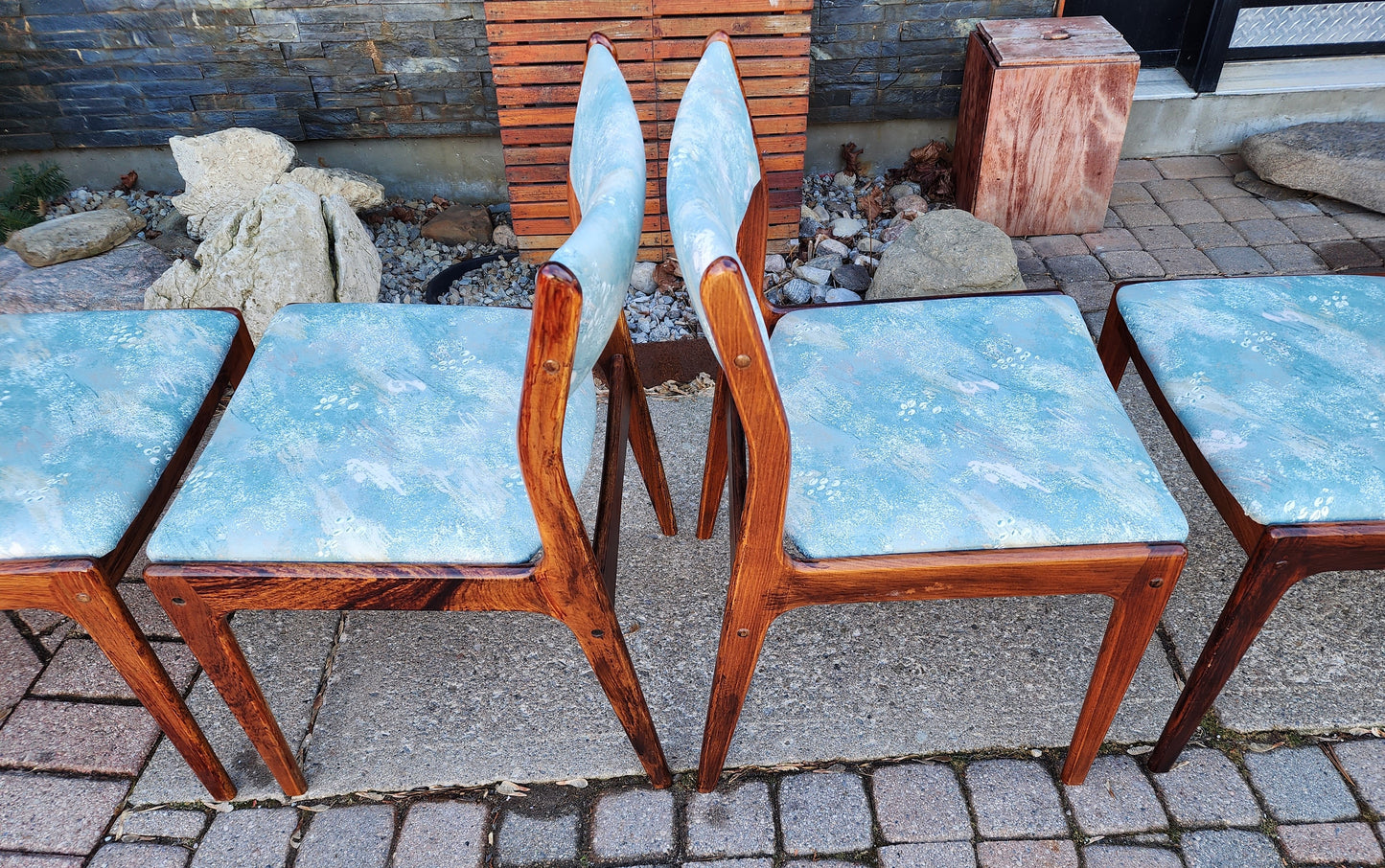 6 Danish Mid Century Modern rosewood chairs by Johannes Andersen