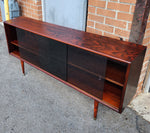 REFINISHED Danish Mid Century Modern Rosewood Display 59