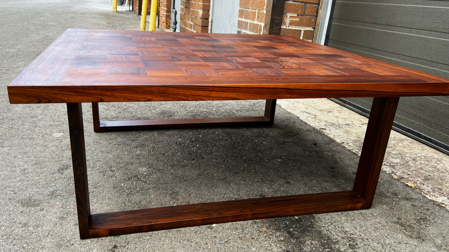 REFINISHED Mid Century Modern Rosewood Coffee Table by A. Vodder for France & Son