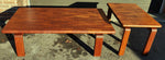 REFINISHED Danish Mid Century Modern SOLID Teak Coffee Table, Floating Patchwork Design 1