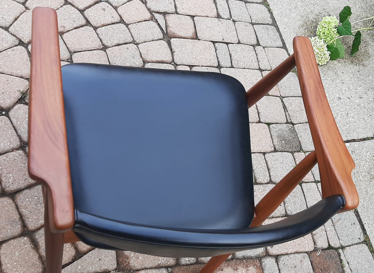 2 REFINISHED Mid Century Modern Teak Armchairs by T. Harlev for Farstrup