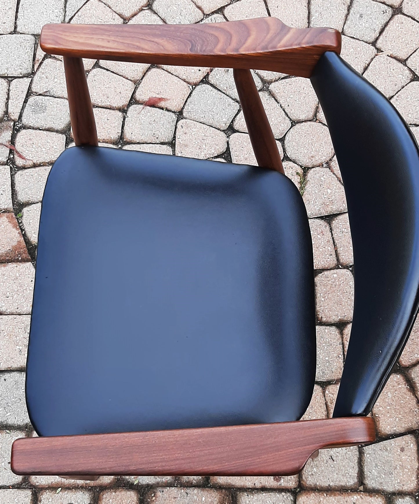 2 REFINISHED Mid Century Modern Teak Armchairs by T. Harlev for Farstrup