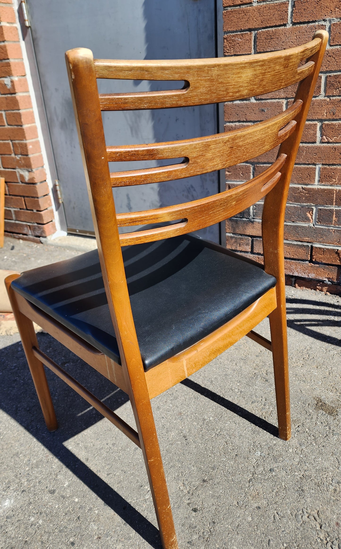 4 RESTORED Danish Mid Century Modern Teak Chairs by Farstrup, model 210, One FREE