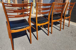 4 RESTORED Danish Mid Century Modern Teak Chairs by Farstrup, model 210, One FREE 7