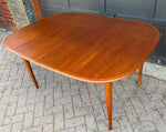 REFINISHED Danish MCM Teak Dining Table w 2 Leaves by Skovmand & Andersen, PERFECT,  58