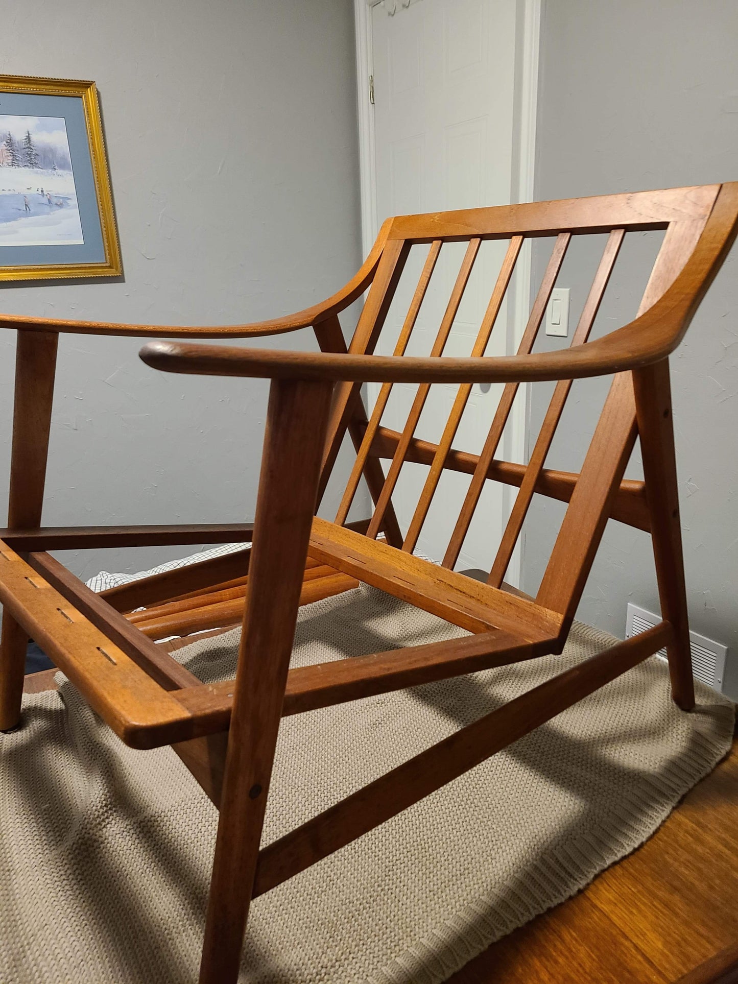 Danish MCM Teak Lounge Armchair by AH Olsen for Mogens Kold - price includes REFINISHING & NEW CUSHIONS