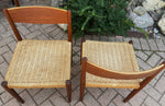 2 REFINISHED Danish MCM Teak & Papercord Chairs by P. Volther for Frem Rojle 5