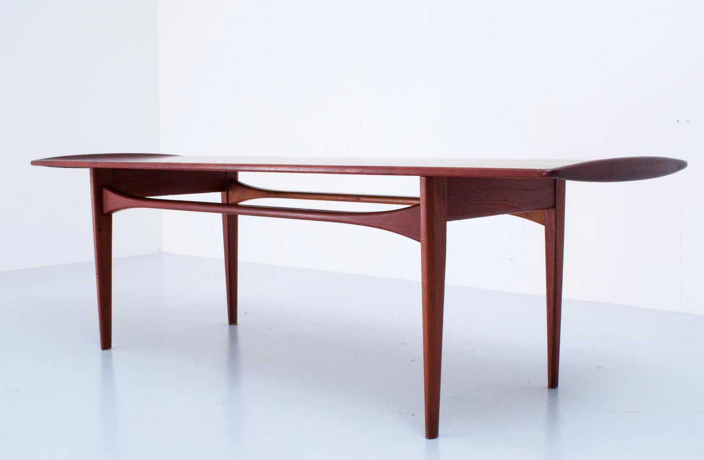 REFINISHED Mid Century Modern Solid Teak Coffee Table by France & Son, FD503, PERFECT