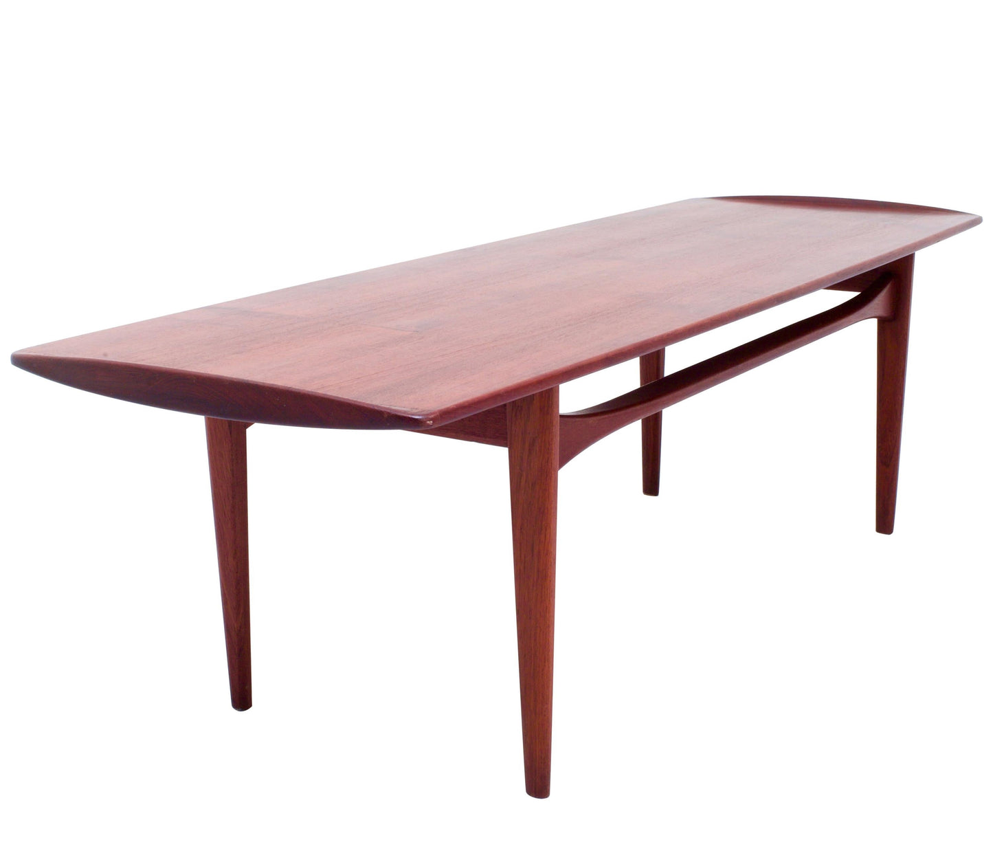 REFINISHED Mid Century Modern Solid Teak Coffee Table by France & Son, FD503, PERFECT