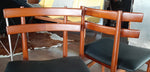 2 REFINISHED P. Hundevad Teak Chairs REUPHOLSTERED in Real Leather, PERFECT, model 30 - Mid Century Modern Toronto 3
