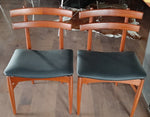 2 REFINISHED P. Hundevad Teak Chairs REUPHOLSTERED in Real Leather, PERFECT, model 30 - Mid Century Modern Toronto 4