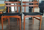 2 REFINISHED P. Hundevad Teak Chairs REUPHOLSTERED in Real Leather, PERFECT, model 30 - Mid Century Modern Toronto 6