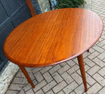 REFINISHED Danish MCM Teak Table Round with 2 Leaves by Skovmand and Andersen for Moreddi, 47