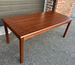 REFINISHED Set of Danish Mid Century Modern coffee table & 2 end tables 12
