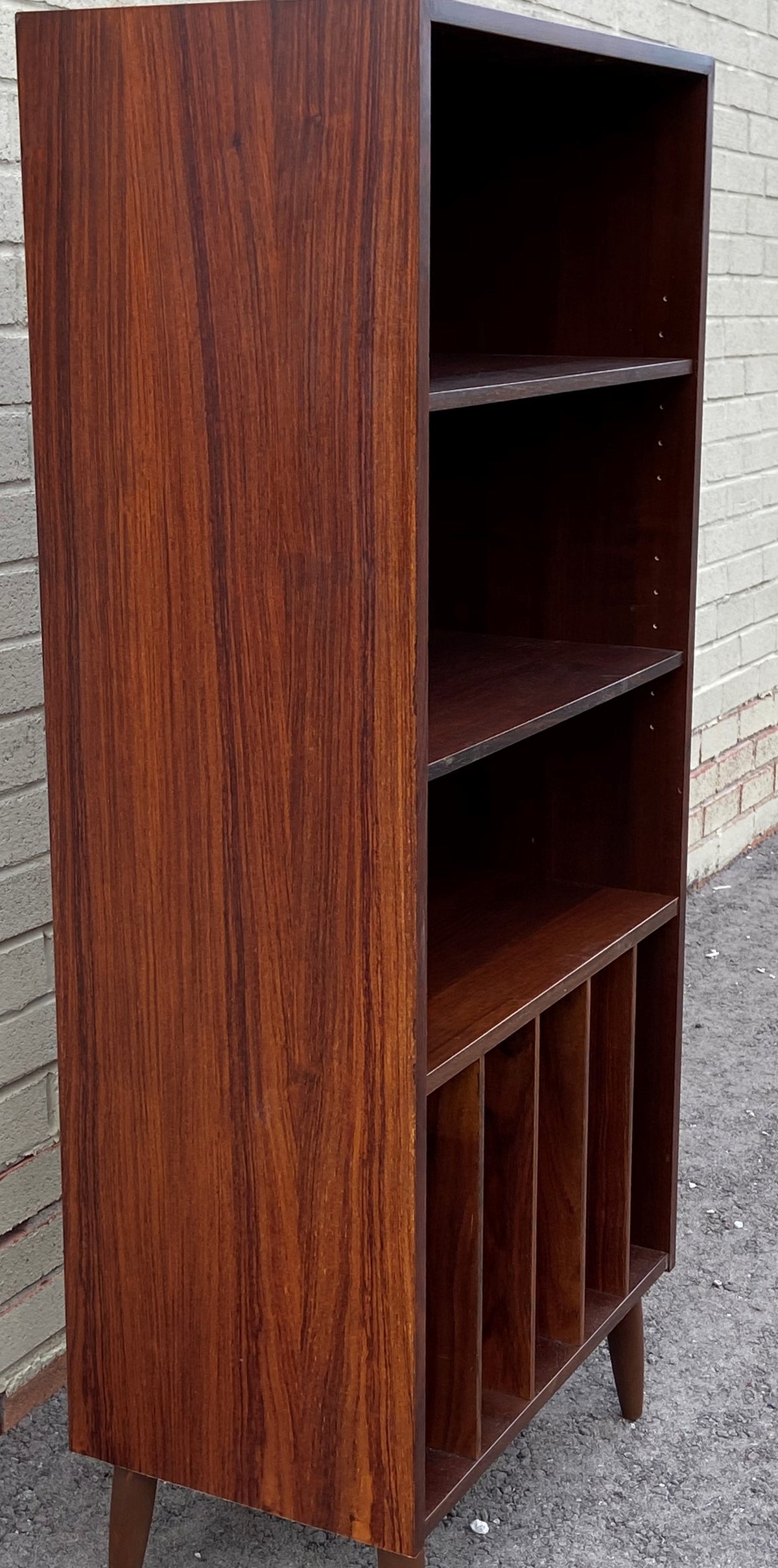 RESTORED Danish MCM Rosewood Record or Display Cabinet 22