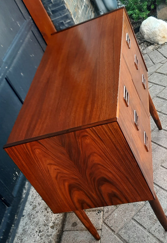 REFINISHED Danish MCM Rosewood Dresser 6 Drawers & Mirror PERFECT - Mid Century Modern Toronto