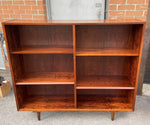 RESTORED Danish Mid Century Modern Rosewood Bookcase 54.5