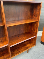 RESTORED Danish Mid Century Modern Rosewood Bookcase 54.5