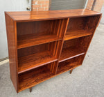 RESTORED Danish Mid Century Modern Rosewood Bookcase 54.5