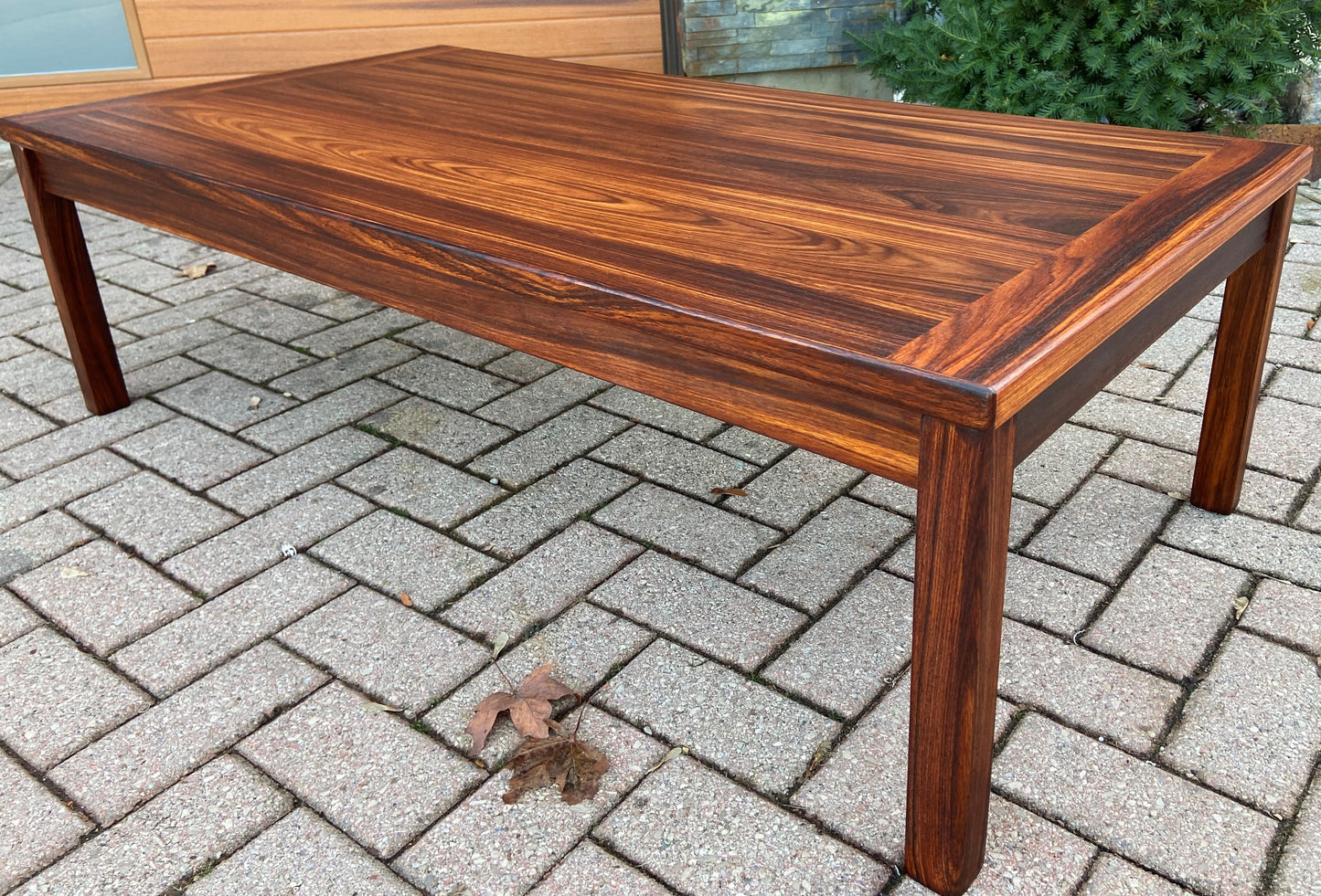 REFINISHED Danish Mid Century Modern Rosewood Coffee Table, PERFECT