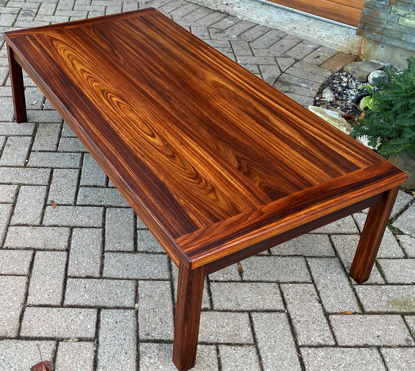 REFINISHED Danish Mid Century Modern Rosewood Coffee Table, PERFECT