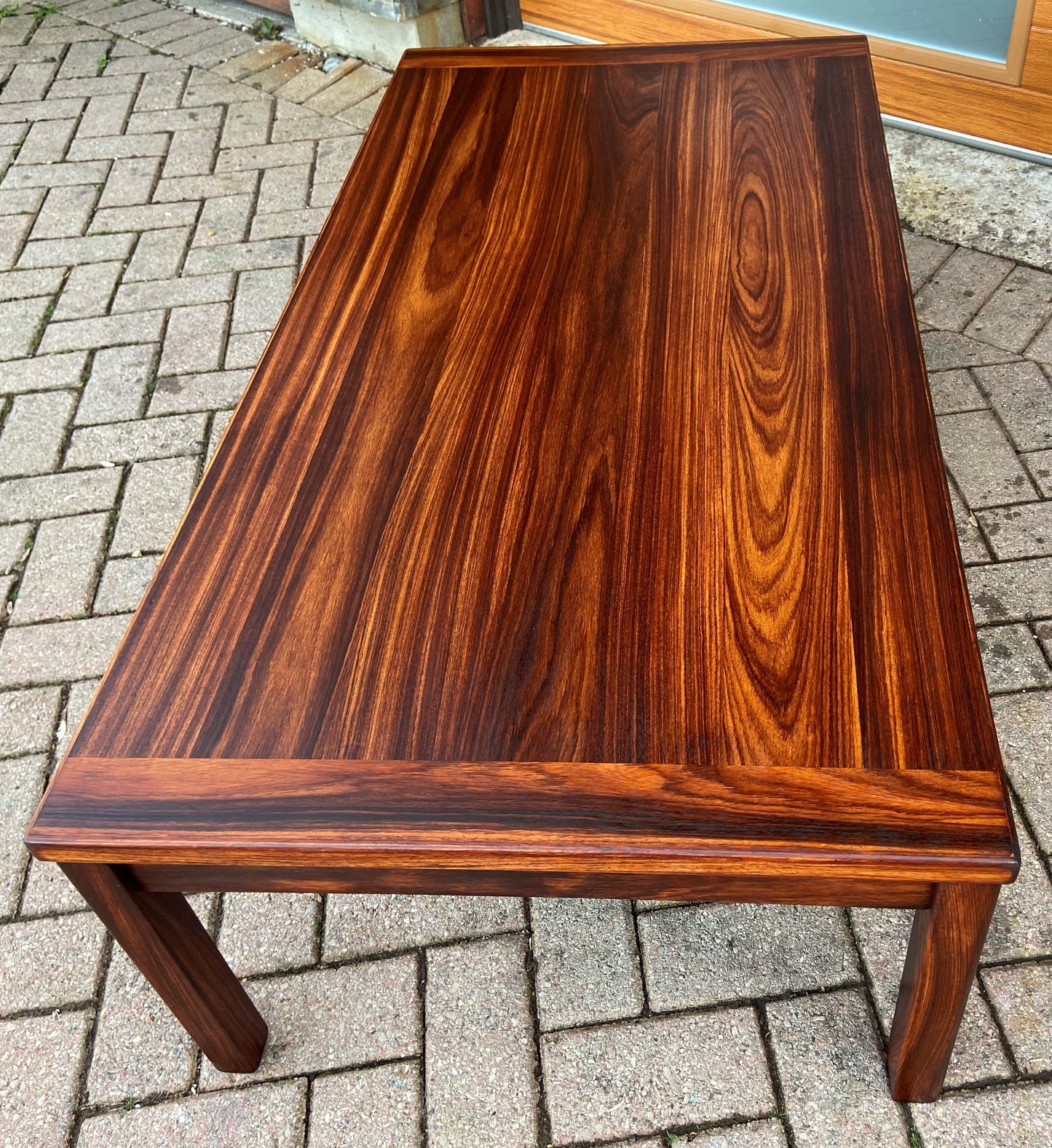 REFINISHED Danish Mid Century Modern Rosewood Coffee Table, PERFECT