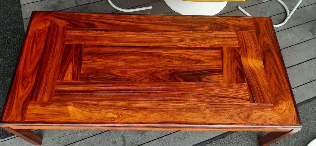 REFINISHED Danish MCM Rosewood Coffee Table by H. Kjaernulf, PERFECT