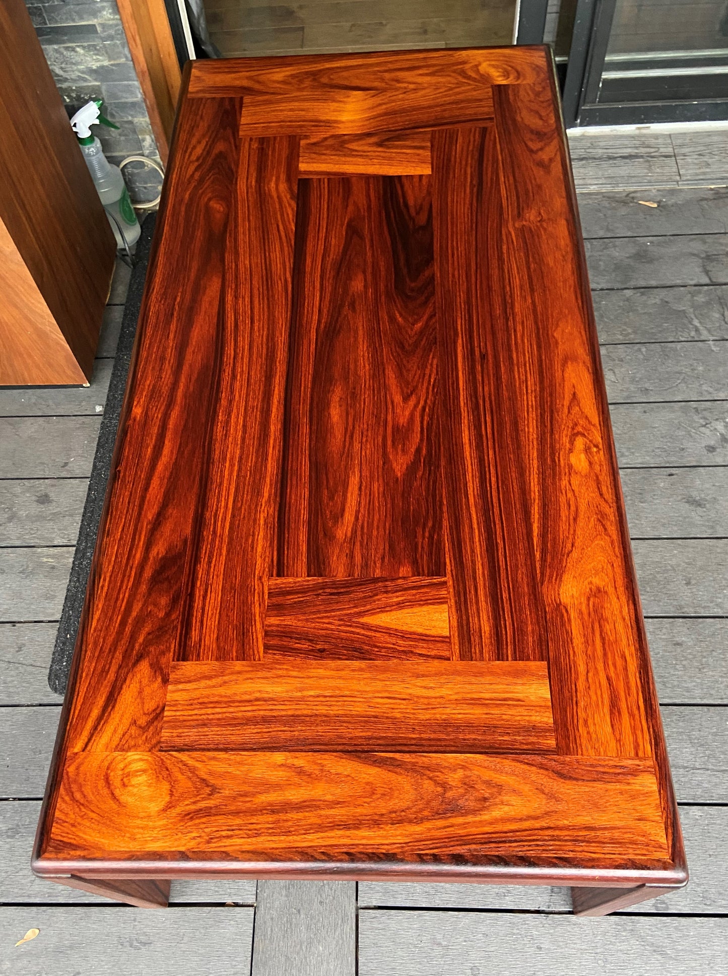 REFINISHED Danish MCM Rosewood Coffee Table by H. Kjaernulf, PERFECT