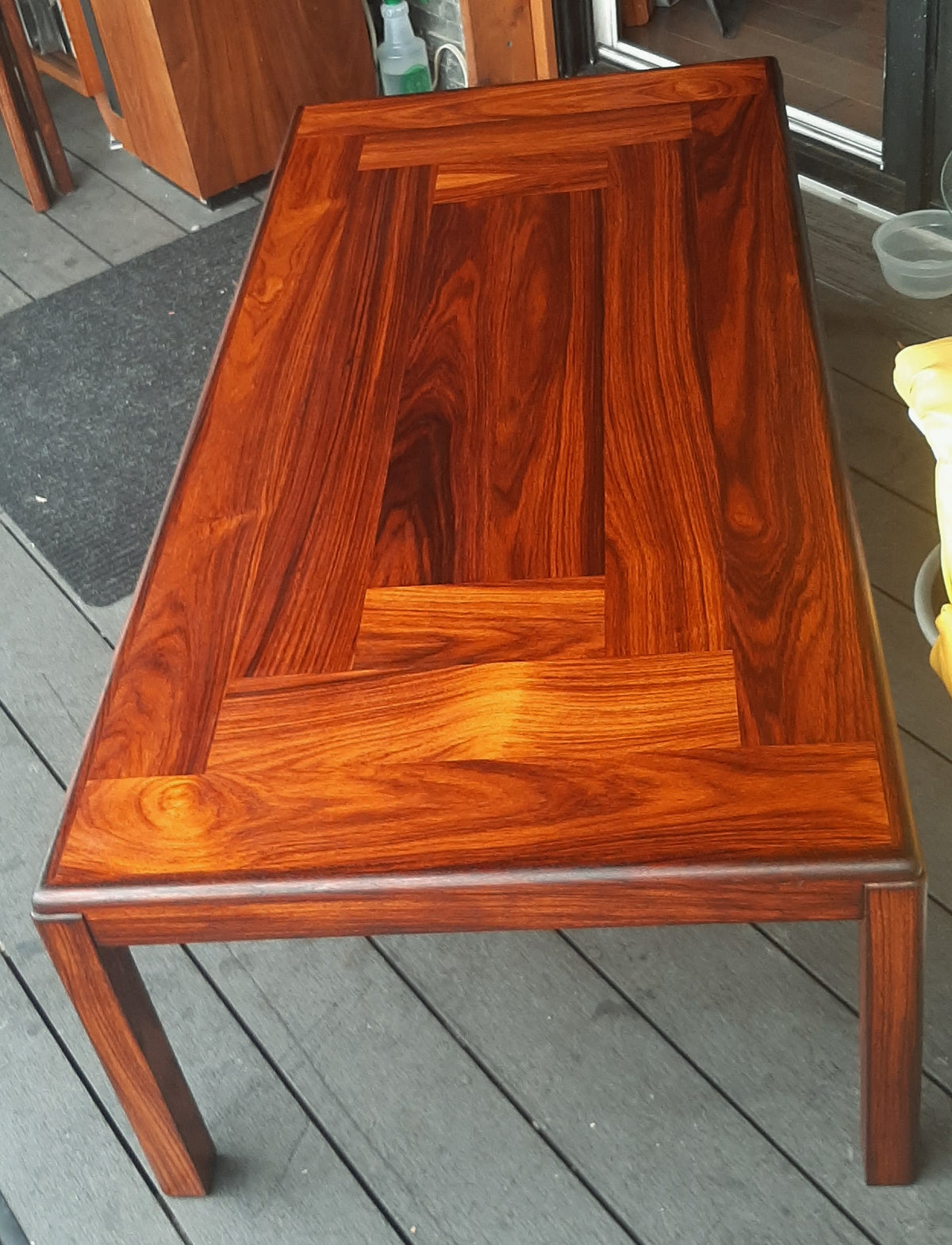 REFINISHED Danish MCM Rosewood Coffee Table by H. Kjaernulf, PERFECT