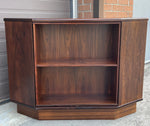 RESTORED Danish Mid Century Modern Rotating Rosewood Bar or TV Console 4