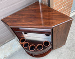 RESTORED Danish Mid Century Modern Rotating Rosewood Bar or TV Console 8