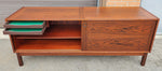 REFINISHED Danish Mid Century Modern Rosewood Credenza w Finished Back 72
