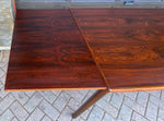 REFINISHED Danish MCM Rosewood Draw Leaf Table by H. Kjaernulf  51
