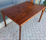 REFINISHED Danish MCM Rosewood Draw Leaf Table by H. Kjaernulf  51