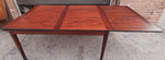 REFINISHED Danish Mid Century Modern Rosewood Draw Leaf Table 55